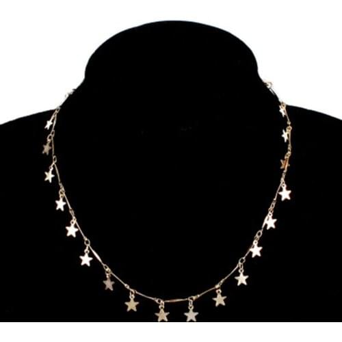 Designer original handmade star chain necklace bohemian style 2021 fashion simple jewelry ladies party gift