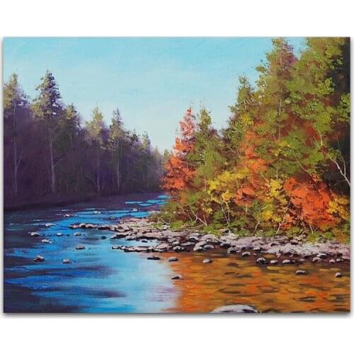 DONGMEI OIL PAINTING hand painted oil painting high quality landscape art painting pictures DM-1510108