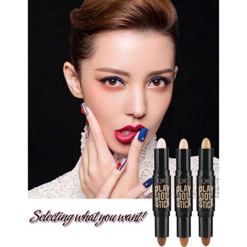 Dual Ended Corrector Contour Stick Highlighter Pen 3D Face Makeup Concealer Contouring Cosmetic WH998