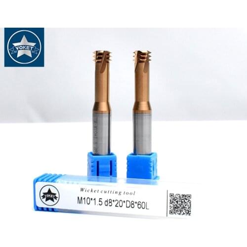 CNC 60 Degree Tungsten Steel Three Row Thread Milling Cutter M1 M1.2 M1.4 M1.6 M2 M2.5 M3 M4 M5 M6 M8 M10 M12 M14 mill Cutters