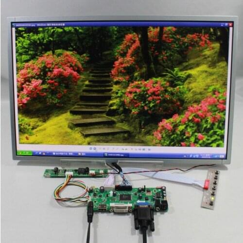 HD MI VGA DVI Audio lcd Controller board 19inch M190CGE L20 1440X900 lcd panel M190PW01 V8