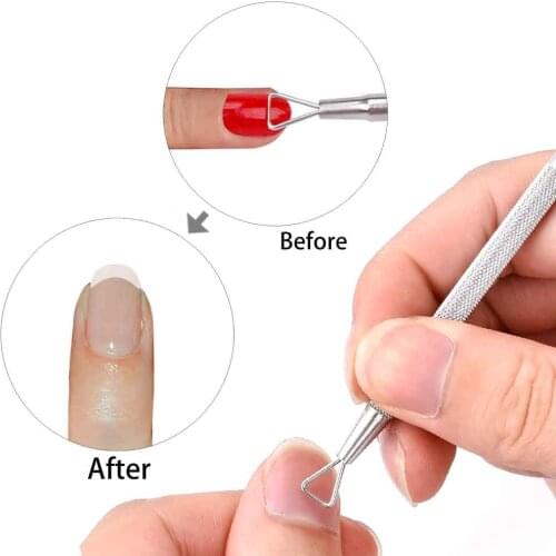 1Pcs Stainless Steel Nail Polish Glue Remover Phototherapy Glue Easy and Comfortable Nail Remover Knife Nail Files Manicure Tool