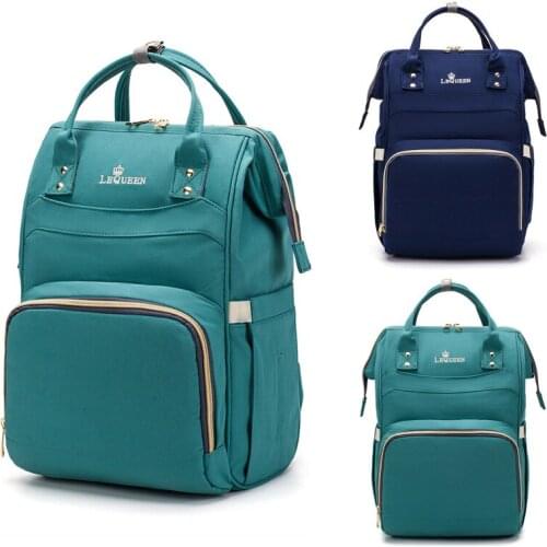 Lequeen Diaper Bag Backpack Mummy Large Capacity Bag Mom Baby Multi-function Waterproof Outdoor Travel Diaper Bags For Baby Care