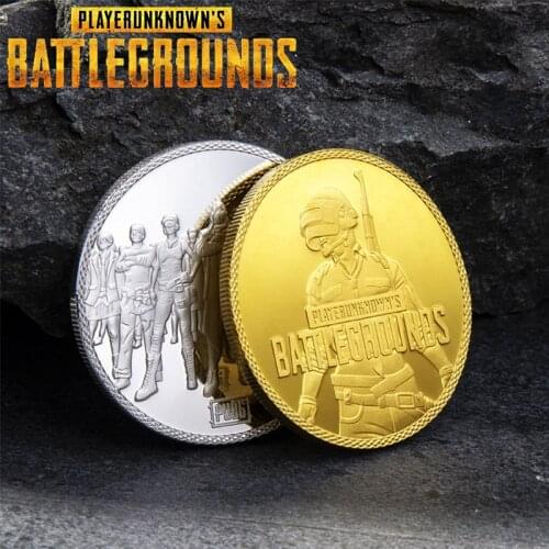 Game PUBG Coin Cosplay Props Gold Silver Commemorative Coin Prop Accessories PLAYERUNKNOWNS BATTLEGROUNDS