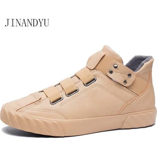 2019 Winter Casual Shoes Men Leather Shoes Men Warm Botas Hombre Mens Snow Boots Winter Boots Men Chaussure Homme Zapatos
