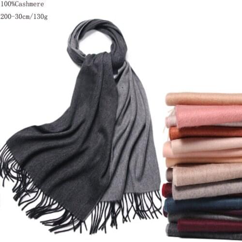 Natural 100% Cashmeres Scarf Women Winter Autumn Luxury Brand Fashion Warm Wool Shawl Wrap Unisex Pashmina Scarf For Ladies