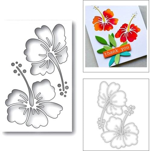 2020 New Plant Morning Glory and Kapok Flowers Embossing Metal Cutting Dies For Making Greeting Card Paper Scrapbooking No Stamp