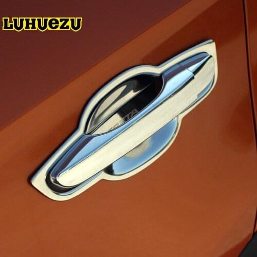 New Arrival Stainless Steel Car Door Handle Bowel Cover Protection trim For Hyundai IX25 Creta 2015 2016 2017 2018 Accessories