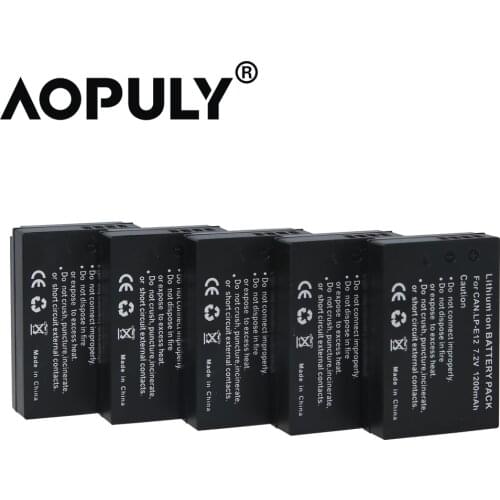 Wholesale 5Pcs/lot LP-E12 LPE12 7.2V 1200mAh digital battery Camera For Canon EOS M M2 100D Rebel SL1 Kiss X7 EOSM EOSM2 EOS100D