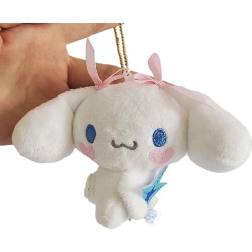 10cm Original Cinnamorol Animal Plush Toy Keychain Color For Girl Gift Doll Keychain Backpack Doll Plush ins Bag Pendant