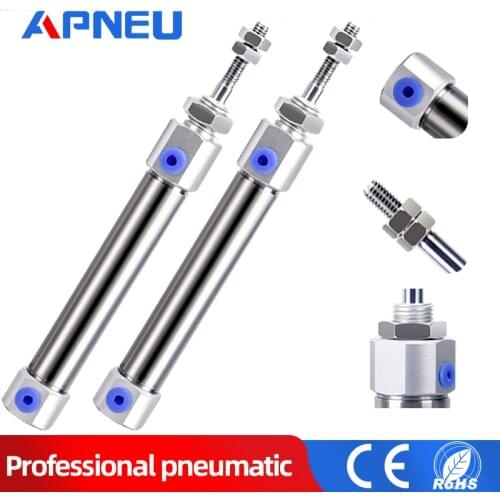 Pneumatic Cdj2b 10 Type Mini Pneumatic Air Cylinder Double Acting Single Rod 10mm 16mm Bore 10~150mm Stroke CDJ2B16