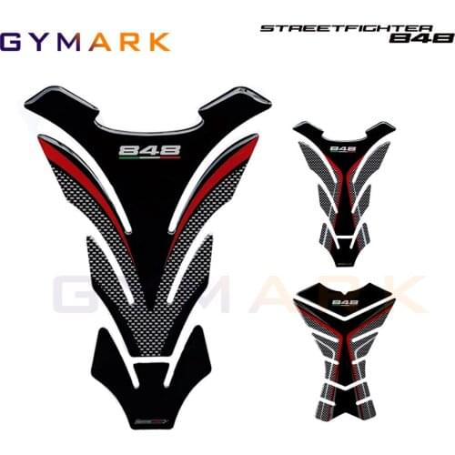 Suitable for Ducati 848 EVO Motorcycle Accessories 3D Carbon Fiber Fuel Tank Pad Protection Sticker Fuel Tank Decal
