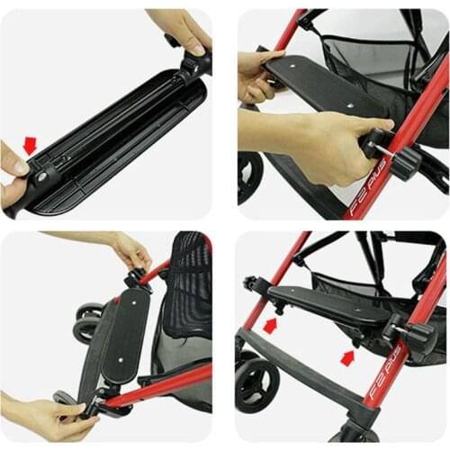 Adjustable Stroller Footboard Pedal Foot Rest Baby Footrest Stroller Accessories Infant Carriages Feet Extension Pram 45BF