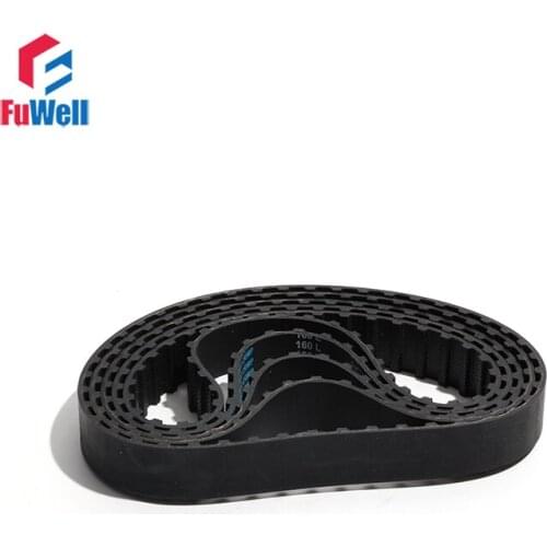Timing Belt L Type 270L/280L/290L/300L/310L Black Rubber Toothed Belt 12.7/15/20/25/30/38mm Belt Width Transmission Pulley Belt