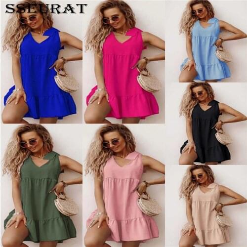 SSEURAT Short Summer Dresses