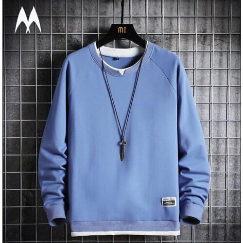 2021 Korean Harajuku Sweatshirt Mens Black White Hip Hop Fashion Pullover Casual Hoodie Clothes Mens Oversized Streetwear