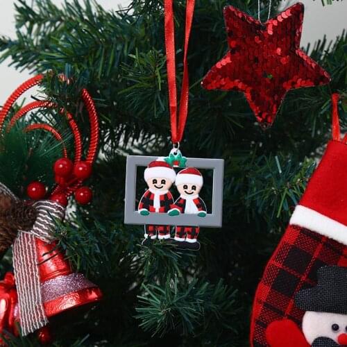 Warm Quarantine Christmas Party Decoration For Home Christmas Gift Pendant Santa Claus Natal 2020 Noel Xmas Tree