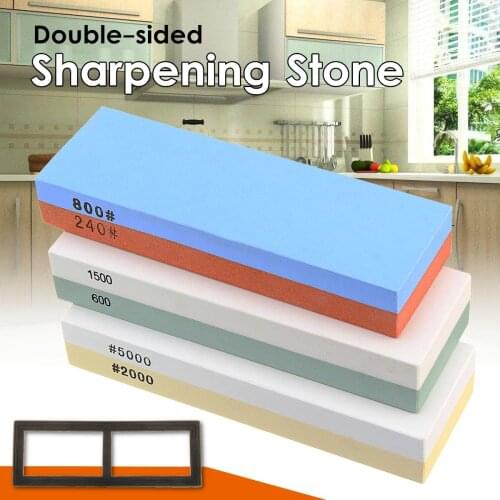 Knife Sharpener Whetstone Water Stone Honing Knife Grinder Sharper Sharpening Stone Kitchen Knives Accessories With Stand Tools