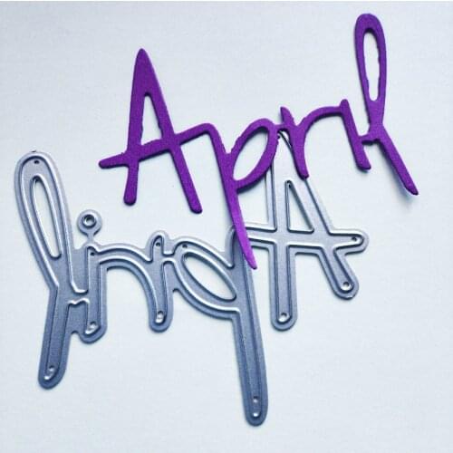 Die cutting die toy April metal crafts paper embossed DIY embossed Easter New Year