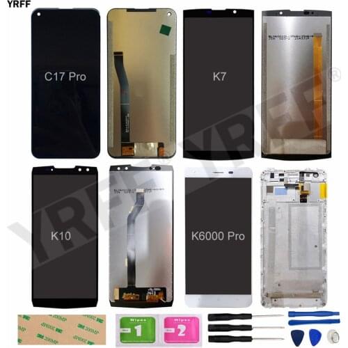 For Oukitel C17 Pro LCD For Oukitel K10/K7/K6000 Pro lcd Display Touch Screen Digitizer Assembly Repair parts Panel Lens Sensor