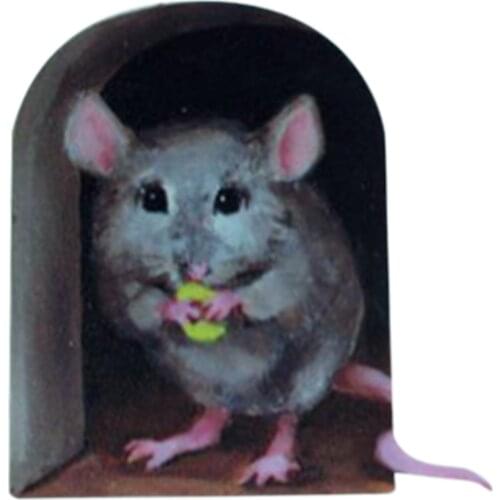 3d Creative Miniature Mouse Hole Decal Mural Unique Sticker Indoor And Outdoor Decoration 2020 Mouse Wall Sticker Fast Ship