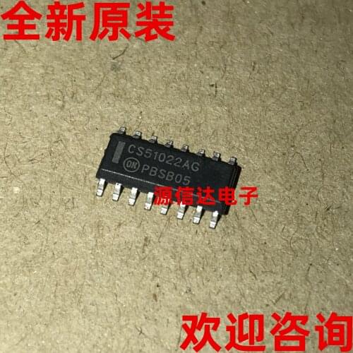 5PCS Newly imported CS51022AEDR16G screen printing: CS51022AG SOP-16 chip real picture shooting
