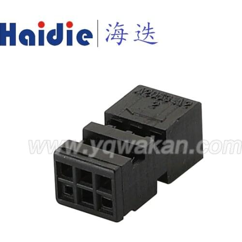 Free shipping 5sets 6pin plastic housing plug auto wiring harness cable unsealed connector