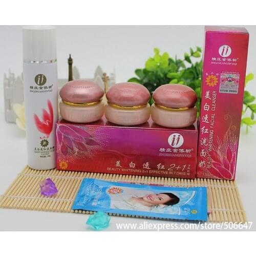 Free Shipping JingZhuangJinYiqi Beauty Whitening (Gold cover) Yiqi 10 sets