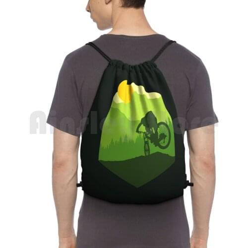 Bike More Backpack Drawstring Bag Riding Climbing Gym Bag Bike More Biking Biker Mountain Bike Mountain Cycle Cycling