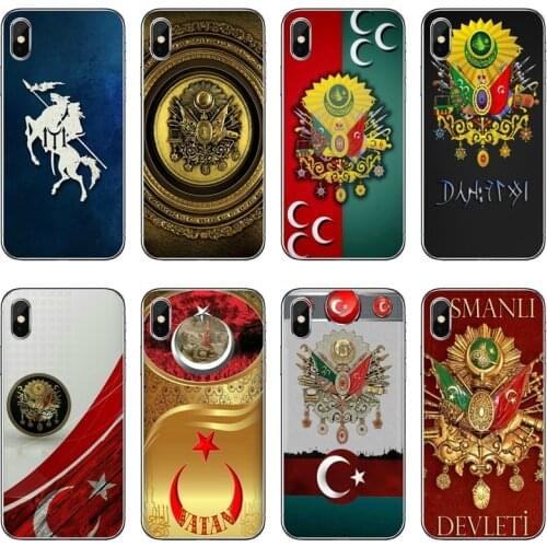 Turkey Turkish Ottoman Empire Flag Accessories Case For iPhone 11 Pro XS Max XR X 8 7 6 6S Plus 5 5S SE 4S 4 iPod Touch 5 6
