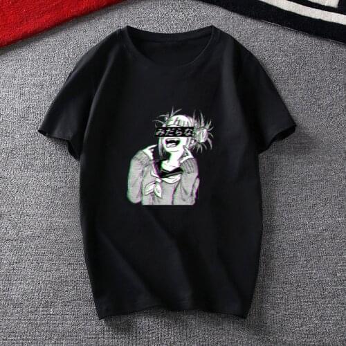 Mens Vaporwave Sad Japanese Anime Girls Aesthetic T-shirts Hip hop Fashion Short Sleeve Tops Male Harajuku Cartoon T Shirt Mens