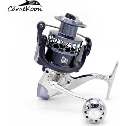CAMEKOON SWR2000-10000 Spinning Reel 5.2:1/4.9:1/4.1:1 Gear Ratio 10KG Max Drag Saltwater Surf Carp Fishing Reel