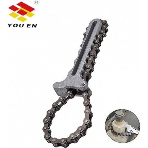 YOUEN Oil Chain Wrench Oil Fuel Filter Filters Remover Tool Car Engine Torque Chain Wrench Grip Spanner Plier Remover Tools