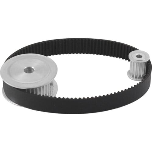 15T-45T-HTD3M Motor Pulley Wheel Kit Reduction 1:3 15mm Belt Width HTD3M 291 Timing Belt, Timing Pulley Belt Set