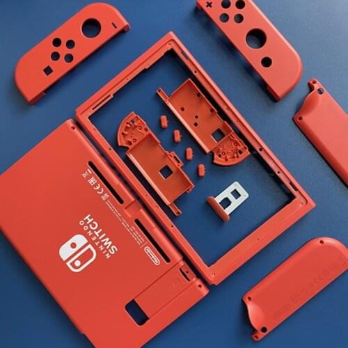 Switch Replacement Shell Set NS Joycon Controller Protective Cover Red TV Base Modified Case For Nintendo Switch Accessories