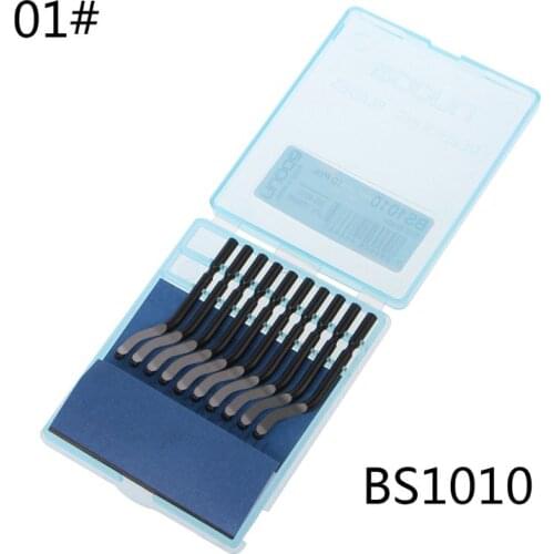 Y1UD 10 PCS Rapid Steel Rotary Blade BS1010 BS1018 BK3010 Blade Plastic Copper Aluminum Corner Crack Deburring Trimming Tools