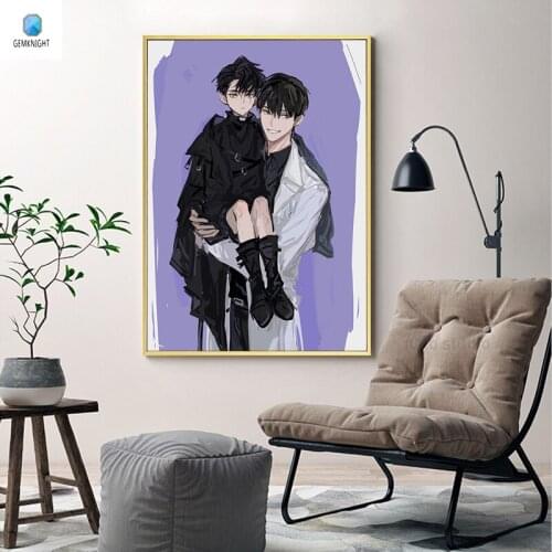 Digital paint by numbers single love diy digital painting Traditional Chinese framed wall art modular painting