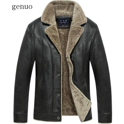 New Top Quality Leather Jacket Mens Leather Jacket And Coat Smart Casual Jacket Jaqueta De Couro Masculina