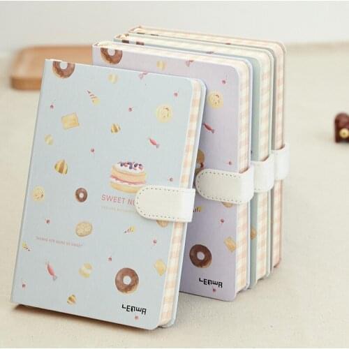 New cute cartoon school students hardcover notebooks with colorful inner papers,candy kids diary planner note pad stationery A5