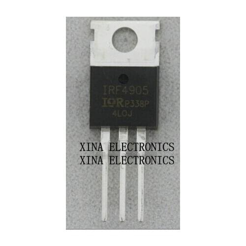 IRF4905PBF IRF4905 F4905 74A/55V/200W TO-220 ROHS ORIGINAL 10PCS/lot Free Shipping Electronics composition kit