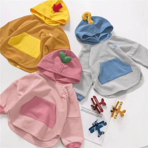 Tonytaobaby Autumn and Winter Clothes New Childrens Clothing Creative Hoodies Boys Girls Baby Sweatshirt Kids Hoodies