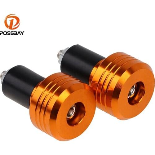 POSSBAY 7/8" CNC Motorcycle Motocross Bar End Handlebar Grips Plugs Sliders Caps Cover Universal Moto Handle Bar Weight Slider