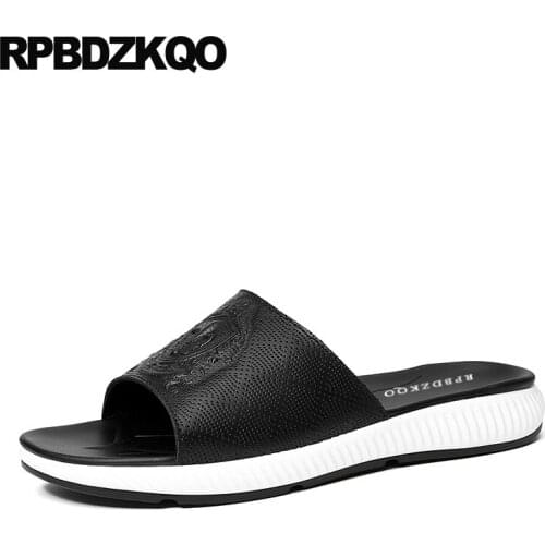 Mens sandals 2019 summer outdoor slippers waterproof beach open toe water shoes native slip on slides casual black flat fashion