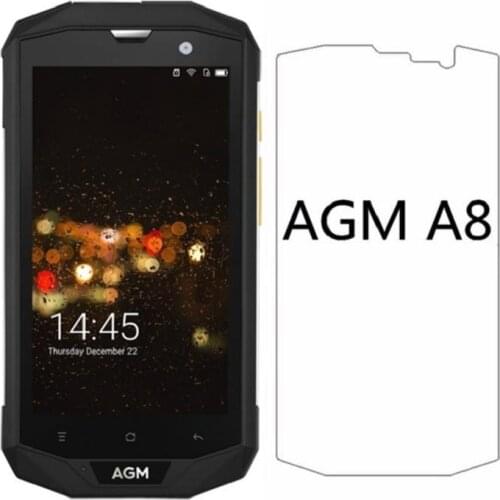 For AGM A8 Smartphone Glass Transparent Screen Protective Film For AGM A8 Glass Mobile Phone Strike Screen Protector Film