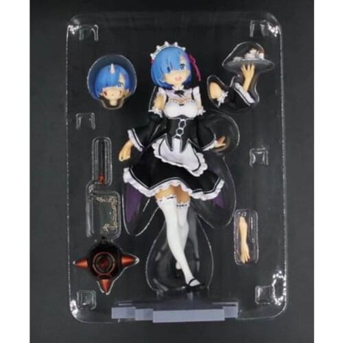 Zero-Starting Life in Another World Rem Tray Maid Costume Meteor Hammer Action Figure Collectible Model Toy Child gift