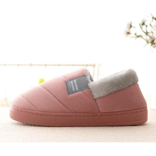 Women Men Winter Cotton Slippers Thick Bottom Half Bag with Warm Indoor Home for The Elderly Mao Mao Cotton Shoes Plus Size