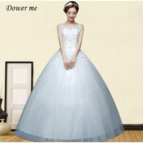 Wedding Dresses 2020 GR686 Appliques Lace Elegant Vestidos De Novia Sparkling Sequined Embroidery Wedding Dress For Women