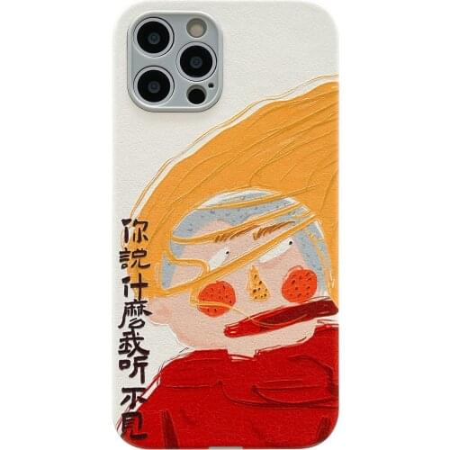 Funny Wind Blow Hard Case for iPhone 12 Pro Max Back Phone Cover for 12 Mini 11 Pro Max X XS XR 8 7 Plus SE 2020 Capa