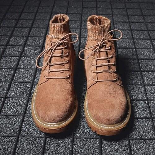 Winter home chelsea mens mens Winter summer vintage top genuine boty suede coturno dress boot shoes men high man boots cowboy