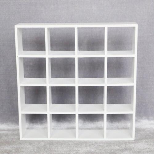 1/12 Doll House Birch Wood Shelves Storage for Home Furniture Set Decoration